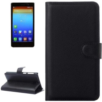 ลิ้นจี่พื้นผิวเคสหนังตีด้วยด้าม และช่องเสียบการ์ด และกระเป๋าสตางค์สำหรับ Lenovo S860 (สีดำ) ลิ้นจี่พื้นผิวเคสหนังตีด้วยด้าม และช่องเสียบการ์ด และกระเป๋าสตางค์สำหรับ Lenovo S860 (สีดำ)