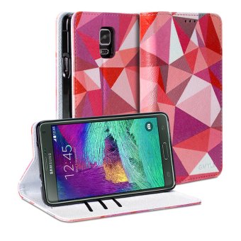 GMYLE เคสฝาพับ Samsung Galaxy Note 4 (สีชมพู ลายเรขาคณิต) GMYLE เคสฝาพับ Samsung Galaxy Note 4 (สีชมพู ลายเรขาคณิต)