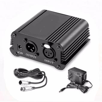 At First แหล่งจ่ายไฟ 48 V Phantom Power + สายสัญญาณ Cable For Condenser Microphone ไมค์อัดเสียง ไมค์โครโฟน At First แหล่งจ่ายไฟ 48 V Phantom Power + สายสัญญาณ Cable For Condenser Microphone ไมค์อัดเสียง ไมค์โครโฟน