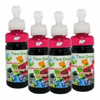 HP True Green inkjet refill 100ml. HP all model : Magenta ( ชุด 4 ขวด)(Magenta) HP True Green inkjet refill 100ml. HP all model : Magenta ( ชุด 4 ขวด)(Magenta)
