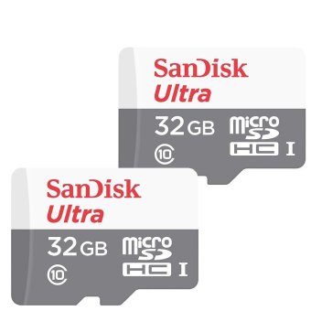 เมมโมรี่การ์ด SanDisk Ultra 48MB/s UHS-I Micro SD HC Class 10 32GB (2 ชิ้น) เมมโมรี่การ์ด SanDisk Ultra 48MB/s UHS-I Micro SD HC Class 10 32GB (2 ชิ้น)