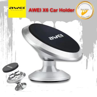 AWEI X6 Car Holder แม่เหล็กติดโทรศัพท์ในรถAuto-Attach Magnetic Hold AWEI X6 Car Holder แม่เหล็กติดโทรศัพท์ในรถAuto-Attach Magnetic Hold
