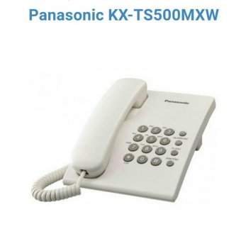 โทรศัพท์บ้านสายเดี่ยว Panasonic รุ่น KX-TS500 สีขาว โทรศัพท์บ้านสายเดี่ยว Panasonic รุ่น KX-TS500 สีขาว