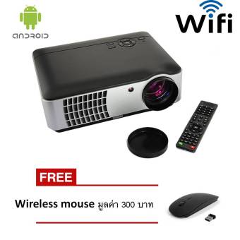โปรเจคเตอร์ Android Wifi RD806 LED All in one Multimedia 2800 Lumens Free Wireless mouse x 1 โปรเจคเตอร์ Android Wifi RD806 LED All in one Multimedia 2800 Lumens Free Wireless mouse x 1