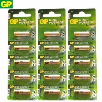 GP Battery ถ่าน Alkaline Battery 12V. รุ่น GP27A / A27S / A27L / L828 (3 แพ็ค 15 ก้อน) GP Battery ถ่าน Alkaline Battery 12V. รุ่น GP27A / A27S / A27L / L828 (3 แพ็ค 15 ก้อน)