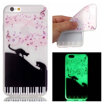 เคส for Apple iPhone 6 / Apple iPhone 6S 4.7 inch Phone Shell Case Cover ซิลิโคน ข้างหลัง Effect ออกแสง - Cats on Piano เคส for Apple iPhone 6 / Apple iPhone 6S 4.7 inch Phone Shell Case Cover ซิลิโคน ข้างหลัง Effect ออกแสง - Cats on Piano