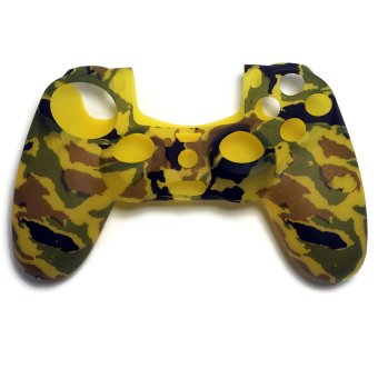 ซิลิโคน PS4 Camouflage Yellow Silicone Rubber Skin light Controller for PlayStation 4 Soft Protective ซิลิโคน PS4 Camouflage Yellow Silicone Rubber Skin light Controller for PlayStation 4 Soft Protective
