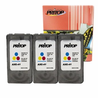 PRITOP Axis/ Canon ink Cartridge 41/CL41/CL 41/CL-41/*3Pack ใช้กับปริ้นเตอร์รุ่น Canon Inkjet iP1200/iP1600/iP1700/iP1880/iP2580/MP145/MP150/MP160/MP228/MP450/MP460/MP476/MX308/MX318/iP1980 Pritop PRITOP Axis/ Canon ink Cartridge 41/CL41/CL 41/CL-41/*3Pack ใช้กับปริ้นเตอร์รุ่น Canon Inkjet iP1200/iP1600/iP1700/iP1880/iP2580/MP145/MP150/MP160/MP228/MP450/MP460/MP476/MX308/MX318/iP1980 Pritop