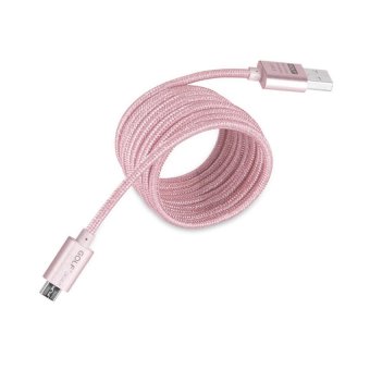 Golf สายชาร์จมือถือ ที่ชาร์จแบตโทรศัพท์ สายชาร์จMicro USBแบบถักMetal Quick Charge & Data CableสำหรับSamsung / Android (สีชมพู) Golf สายชาร์จมือถือ ที่ชาร์จแบตโทรศัพท์ สายชาร์จMicro USBแบบถักMetal Quick Charge & Data CableสำหรับSamsung / Android (สีชมพู)