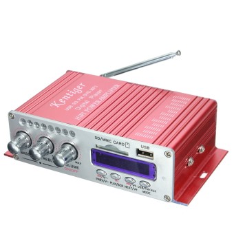 เครื่องเสียงลำโพงเครื่องขยายสัญญาณ 2-CH AMP สำหรับรถมอเตอร์ไซค์ MP3 FM เสียงเพลงมินิ เครื่องเสียงลำโพงเครื่องขยายสัญญาณ 2-CH AMP สำหรับรถมอเตอร์ไซค์ MP3 FM เสียงเพลงมินิ