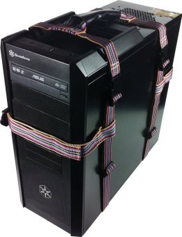 Storm PC Case Straps Holder สายรัดเครื่อง PC - Red Storm PC Case Straps Holder สายรัดเครื่อง PC - Red