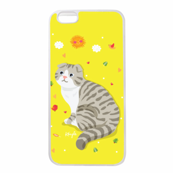 Kouple เคส สำหรับ iPhone6plus แมวเหมียวหูตก - สีเหลือง Kouple เคส สำหรับ iPhone6plus แมวเหมียวหูตก - สีเหลือง