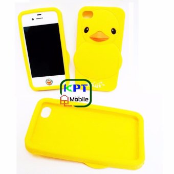 KPT เคสซิลิโคนเป็ดเหลืองสำหรับ IPhone 4/4s KPT เคสซิลิโคนเป็ดเหลืองสำหรับ IPhone 4/4s
