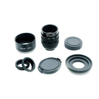 Fujian 35mm f/1.7 CCTV Lens for M4/3 mount camera (Black)