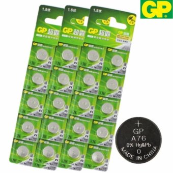GP ถ่านกระดุม รุ่น LR44 / A76 / AG13 / 357 / LR1154 (สำหรับเครื่องช่วยฟัง รุ่น 801A 801B 801E)(3 แพ็ค 30 ก้อน) GP ถ่านกระดุม รุ่น LR44 / A76 / AG13 / 357 / LR1154 (สำหรับเครื่องช่วยฟัง รุ่น 801A 801B 801E)(3 แพ็ค 30 ก้อน)