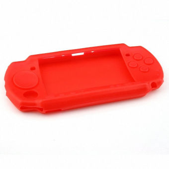 ซิลิโคน Sony PSP Silicone Skin Protective Soft Case Cover for Sony PSP 2000 3000 - Red ซิลิโคน Sony PSP Silicone Skin Protective Soft Case Cover for Sony PSP 2000 3000 - Red