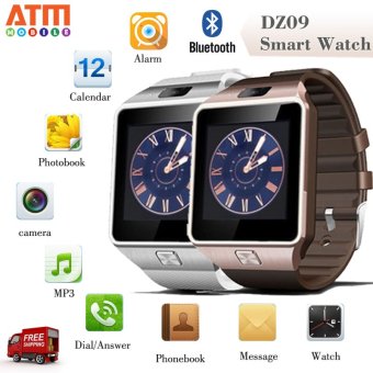 ATM Smart Watch Phone รุ่น DZ09 กล้องนาฬิกาบูลทูธ ใส่ซิมได้ Bluetooth Smart Watch SIM Card Camera แพ็คคู่ 2 เรือน (สีขาว/ทอง) ATM Smart Watch Phone รุ่น DZ09 กล้องนาฬิกาบูลทูธ ใส่ซิมได้ Bluetooth Smart Watch SIM Card Camera แพ็คคู่ 2 เรือน (สีขาว/ทอง)