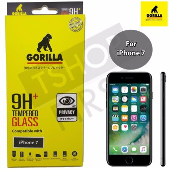 Gorilla Privacy Tempered Glass กอริล่า ฟิล์มกระจกนิรภัยกันมองข้าง For iPhone 7 Gorilla Privacy Tempered Glass กอริล่า ฟิล์มกระจกนิรภัยกันมองข้าง For iPhone 7