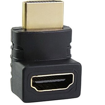HDMI เพศหญิงกับอะแดปเตอร์ 270องศาเป็นรูปตัว L ตัวแปลงสำหรับ 1080p TFT จอ lcd hdtv ได้ (สีดำ) HDMI เพศหญิงกับอะแดปเตอร์ 270องศาเป็นรูปตัว L ตัวแปลงสำหรับ 1080p TFT จอ lcd hdtv ได้ (สีดำ)