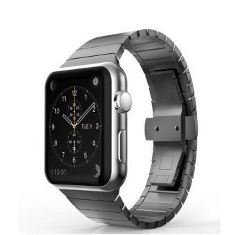 Bluesky Apple Watch สาย สายนาฬิกาสเตนเลสสมาร์ทสายรัดข้อมือสร้อยข้อมือกับเข็มขัดเข็มกลัดผีเสื้อสำหรับ 42มม Apple Watch ทุกรุ่น-สีดำ (ไม่ทรง iWatch 38มมเวอร์ชัน 2558) Bluesky Apple Watch สาย สายนาฬิกาสเตนเลสสมาร์ทสายรัดข้อมือสร้อยข้อมือกับเข็มขัดเข็มกลัดผีเสื้อสำหรับ 42มม Apple Watch ทุกรุ่น-สีดำ (ไม่ทรง iWatch 38มมเวอร์ชัน 2558)