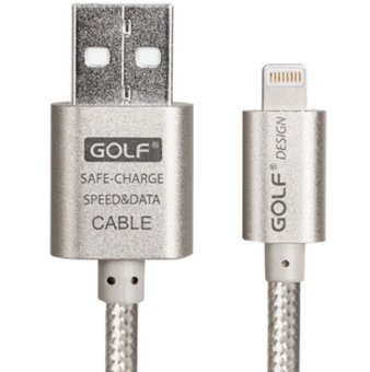 Golf 3M Metal Quick Charge&Data Cable สายชาร์จ Lightning สำหรับ iPhone,iPad,iPod สายถักยาว 3เมตร (สีเงิน) Golf 3M Metal Quick Charge&Data Cable สายชาร์จ Lightning สำหรับ iPhone,iPad,iPod สายถักยาว 3เมตร (สีเงิน)