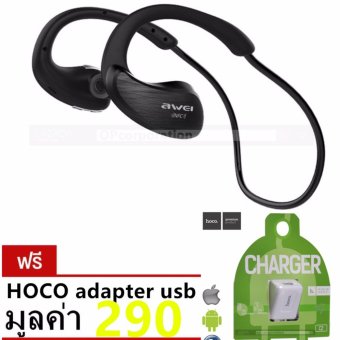 AWEI หูฟังบลูทูธ Bluetooth Sports Stereo Headset รุ่น A885BL free HOCO adapter usb C2 AWEI หูฟังบลูทูธ Bluetooth Sports Stereo Headset รุ่น A885BL free HOCO adapter usb C2
