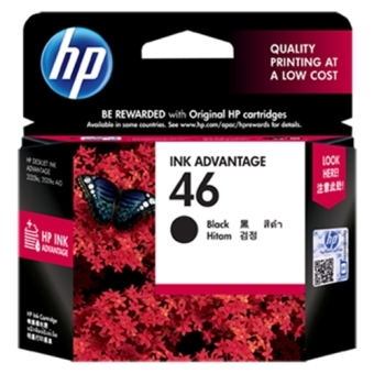 HP 46 Black Original Ink Advantage Cartridge CZ637AA - 2 กล่อง HP 46 Black Original Ink Advantage Cartridge CZ637AA - 2 กล่อง