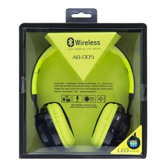 Startup หูฟังบลูทูธครอบหู Wireless รุ่น AB-005 (สีเขียว/ดำ) Startup หูฟังบลูทูธครอบหู Wireless รุ่น AB-005 (สีเขียว/ดำ)