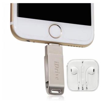 iDrive iDiskk Pro USB 2.0 64GB แฟลชไดร์ฟสำรองข้อมูล iPhone,IPad แบบหมุน + OEM หูฟัง iDrive iDiskk Pro USB 2.0 64GB แฟลชไดร์ฟสำรองข้อมูล iPhone,IPad แบบหมุน + OEM หูฟัง