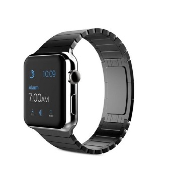 Bluesky Apple Watch สาย สายนาฬิกาสเตนเลสสมาร์ทลิงค์สร้อยข้อมือกับปุ่มสองพับเข็มกลัดสำหรับ 42มม Apple Watch ทุกรุ่น-สีดำ (ไม่ทรง iWatch 38มมเวอร์ชัน 2558) สีดำ Bluesky Apple Watch สาย สายนาฬิกาสเตนเลสสมาร์ทลิงค์สร้อยข้อมือกับปุ่มสองพับเข็มกลัดสำหรับ 42มม Apple Watch ทุกรุ่น-สีดำ (ไม่ทรง iWatch 38มมเวอร์ชัน 2558) สีดำ