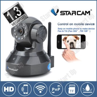 สินค้ายอดนิยม Vstarcam กล้องวงจร ปิด IP Camera รุ่น C7837wip version2 รองรับ 64G 1.0 Mp and IR Cut WIP HD ONVIF(Black) ขายดี