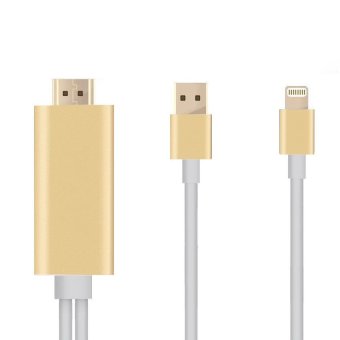 i-Unique SMARTONE iPhone 5/ 5s/ 6/ 6+ HDMI Cable รุ่น A5-01 (สีทอง) i-Unique SMARTONE iPhone 5/ 5s/ 6/ 6+ HDMI Cable รุ่น A5-01 (สีทอง)