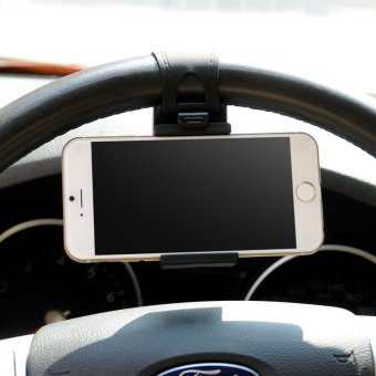 แท่นวางมือถือ ในรถยนตร์ CAR HOLDER และ ติดพวงมาลัยรถยนต์ - สีดำ แท่นวางมือถือ ในรถยนตร์ CAR HOLDER และ ติดพวงมาลัยรถยนต์ - สีดำ