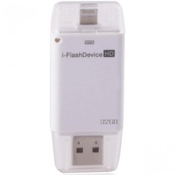 i-FlashDevice - i-FlashDrive 32Gb External Storage แฟลชไดร์ฟสำรองข้อมูลสำหรับ iPhone,IPad (White) i-FlashDevice - i-FlashDrive 32Gb External Storage แฟลชไดร์ฟสำรองข้อมูลสำหรับ iPhone,IPad (White)