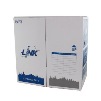 Link (US9116) Original CAT6 UTP Cable (305m/Box) สายแลน(ภายนอก และภายในอาคาร) ยกกล่อง ยาว 305 เมตร ฉนวน 2 ชั้น (ฺฺสีดำ) Link (US9116) Original CAT6 UTP Cable (305m/Box) สายแลน(ภายนอก และภายในอาคาร) ยกกล่อง ยาว 305 เมตร ฉนวน 2 ชั้น (ฺฺสีดำ)