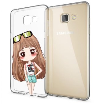 HugCase TPU เคส Samsung Galaxy A9เคสโทรศัพท์พิมพ์ลาย Kiss Girl เนื้อบาง 0.3 mm HugCase TPU เคส Samsung Galaxy A9เคสโทรศัพท์พิมพ์ลาย Kiss Girl เนื้อบาง 0.3 mm