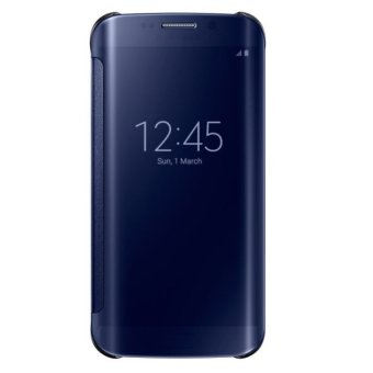 ครอบกระจกใสดูเคสคับสำหรับ Samsung Galaxy S6 Edge โทรศัพท์มือถือกระเป๋าหนัง (สีดำ) ครอบกระจกใสดูเคสคับสำหรับ Samsung Galaxy S6 Edge โทรศัพท์มือถือกระเป๋าหนัง (สีดำ)