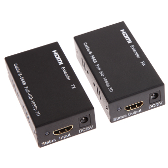 HDMI Balun โครงสร้างเดียวจบแมว 5e/6 ชม, 196ฟุต 60แผ่น 3D สมรรถ 1080p HDMI Balun โครงสร้างเดียวจบแมว 5e/6 ชม, 196ฟุต 60แผ่น 3D สมรรถ 1080p