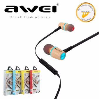 Awei ES-80TY หูฟังไม้ Enjoy Original Sound Wooden Dynamic Earphones Awei ES-80TY หูฟังไม้ Enjoy Original Sound Wooden Dynamic Earphones