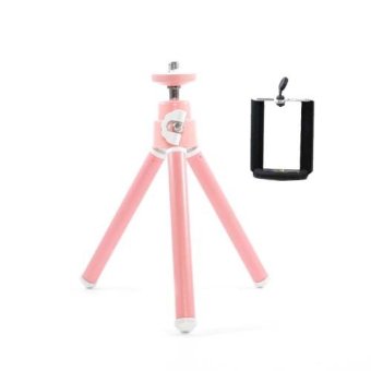 ขาตั้งมือถือ ขาตั้งกล้อง สามขา Tripod mobile holder รุ่น DZ (สีชมพูนม) ขาตั้งมือถือ ขาตั้งกล้อง สามขา Tripod mobile holder รุ่น DZ (สีชมพูนม)