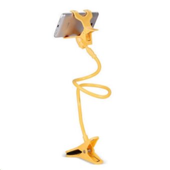 Phone Holder ขาจับมือถือ ที่หนีบสมาร์โฟน แท่นวางไอโฟน แบบหนีบ เหลือง Phone Holder ขาจับมือถือ ที่หนีบสมาร์โฟน แท่นวางไอโฟน แบบหนีบ เหลือง