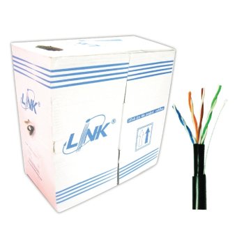 LINK สายแลน CAT 5E ยาว 305เมตร (ภายนอกอาคาร) Double Jacket LINK สายแลน CAT 5E ยาว 305เมตร (ภายนอกอาคาร) Double Jacket
