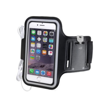 Sarabel- เคสรัดแขน สำหรับออกกำลังกาย Shield Sport Armband Case for Iphone6 ขนาด 4.7-5.2 นิ้ว (สีดำ) Sarabel- เคสรัดแขน สำหรับออกกำลังกาย Shield Sport Armband Case for Iphone6 ขนาด 4.7-5.2 นิ้ว (สีดำ)