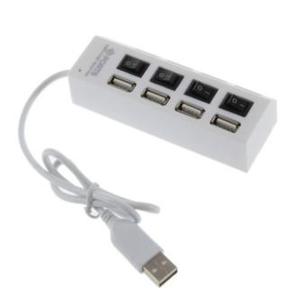 I-Gou HI-SPEED 4 พอร์ต USB 2.0 Hub กับสวิทช์ไฟฟ้าส่วนบุคคลและไฟ LED (สีขาว) I-Gou HI-SPEED 4 พอร์ต USB 2.0 Hub กับสวิทช์ไฟฟ้าส่วนบุคคลและไฟ LED (สีขาว)