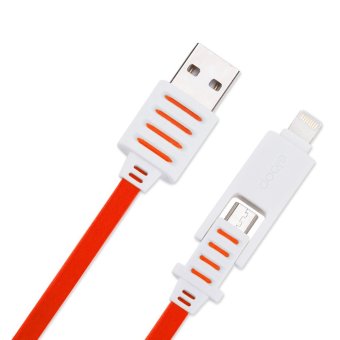 Eloop สายชาร์จ 2 in 1 USB Fast Charging Data Cable Double Sided (สีแดง) Eloop สายชาร์จ 2 in 1 USB Fast Charging Data Cable Double Sided (สีแดง)