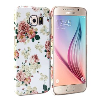 GMYLE เคสลายดอกไม้ สำหรับ Samsung Galaxy S6 (ลายดอกไม้สีขาว) GMYLE เคสลายดอกไม้ สำหรับ Samsung Galaxy S6 (ลายดอกไม้สีขาว)