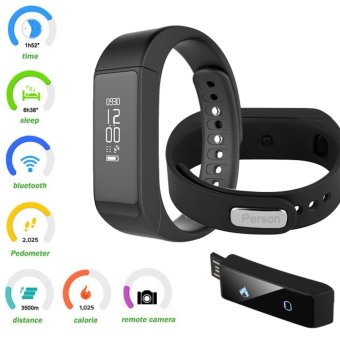 Person นาฬิกาสุขภาพอัจฉริยะ ติดตามกิจกรรม Bluetooth Smart Wristband Watch รุ่น I5 Plus Activity Tracker (Black) Person นาฬิกาสุขภาพอัจฉริยะ ติดตามกิจกรรม Bluetooth Smart Wristband Watch รุ่น I5 Plus Activity Tracker (Black)