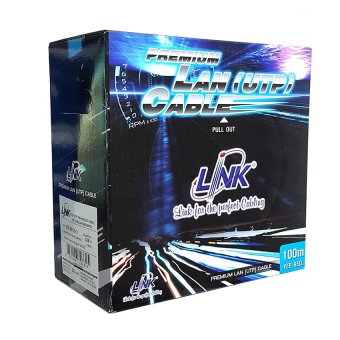 Link สายแลนสำหรับภายในอาคาร CAT 5E ความยาว 100 เมตร รุ่น US9015-1 (สีขาว) Link สายแลนสำหรับภายในอาคาร CAT 5E ความยาว 100 เมตร รุ่น US9015-1 (สีขาว)