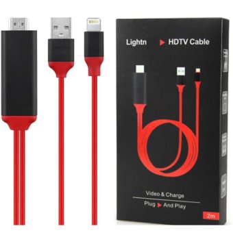 Lightning HDMI Cable สาย iPhone To TV เชื่อมต่อ iPhone/iPad เข้ากับทีวี เสียบปุ๊บโชว์ปั๊บ(ชาร์จแบต iphoneได้) Lightning HDMI Cable สาย iPhone To TV เชื่อมต่อ iPhone/iPad เข้ากับทีวี เสียบปุ๊บโชว์ปั๊บ(ชาร์จแบต iphoneได้)
