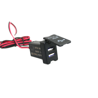 รถดัดแปลง 3.1 amps ซีพียูซ็อกเก็ตเอสพอร์ต usb ชาร์จพลังงานเคลื่อนรถสำหรับ Toyota (12 เกจ 24โวลต์) รถดัดแปลง 3.1 amps ซีพียูซ็อกเก็ตเอสพอร์ต usb ชาร์จพลังงานเคลื่อนรถสำหรับ Toyota (12 เกจ 24โวลต์)